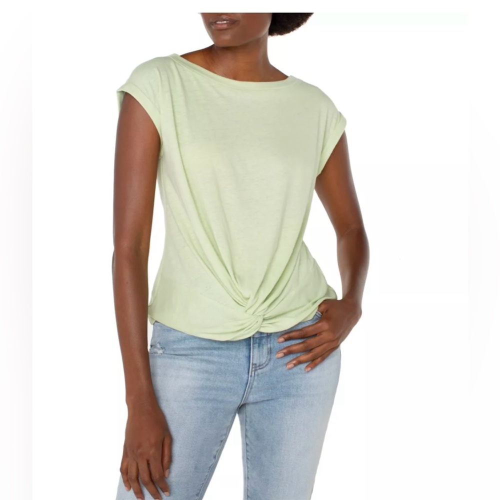 LIVERPOOL Women's Muscle Tee - Lime Sherbert